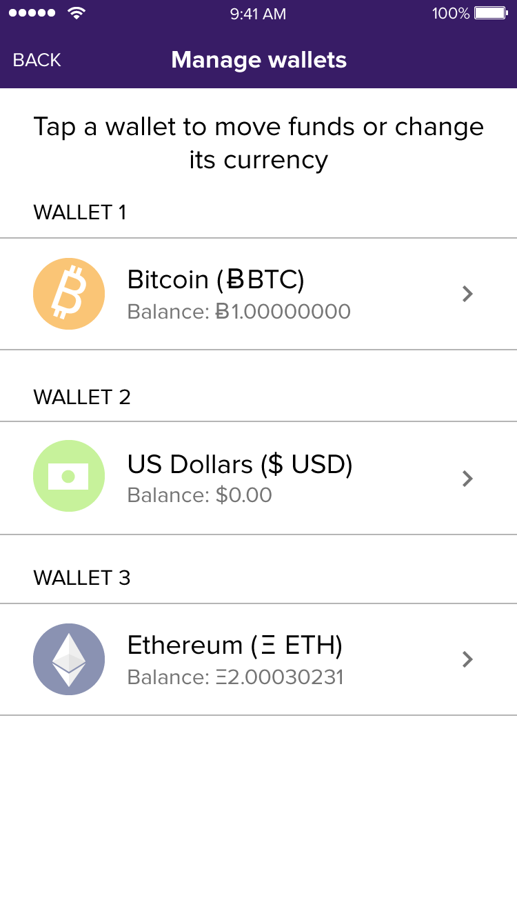 Bitcoin Account Screenshot
